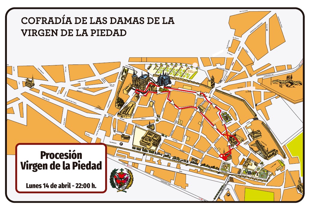 Itinerario Damas de la Virgen de la Piedad - Astorga - 2025